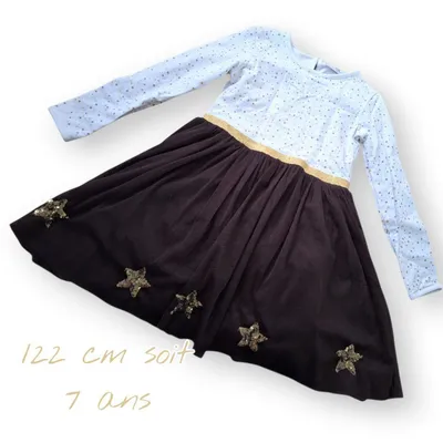 💫 Robe de fête Happy Girls – 7 ans (122 cm) 💫